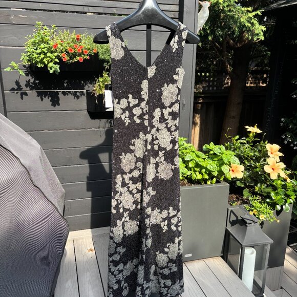 NWT Oblique Glitter Black/Silver gown - Picture 5 of 5